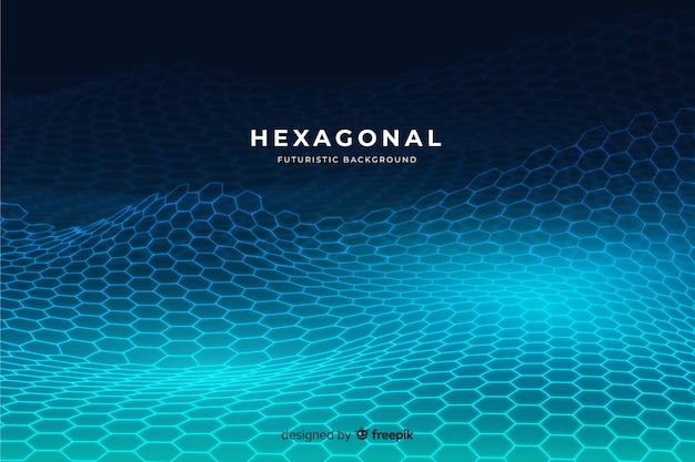 Hexagonal net background