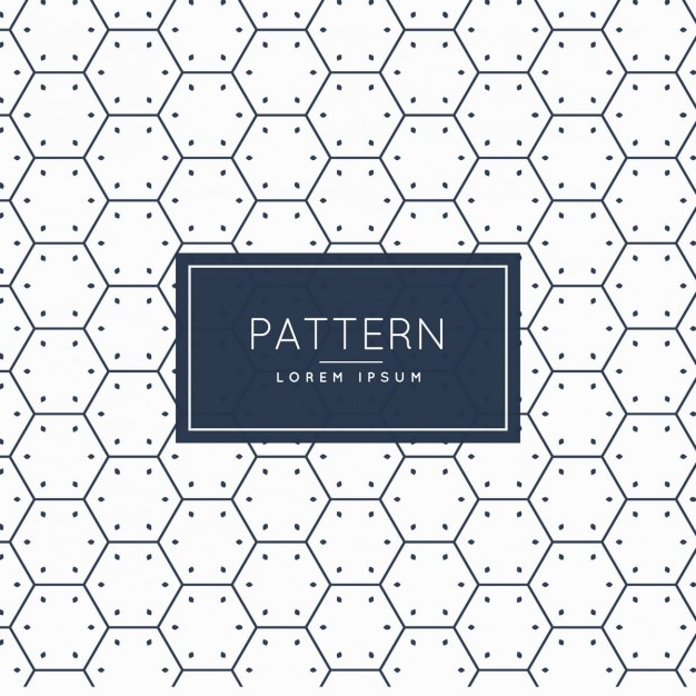 Hexagonal shape pattern