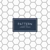 Free vector hexagonal shapes pattern in white color