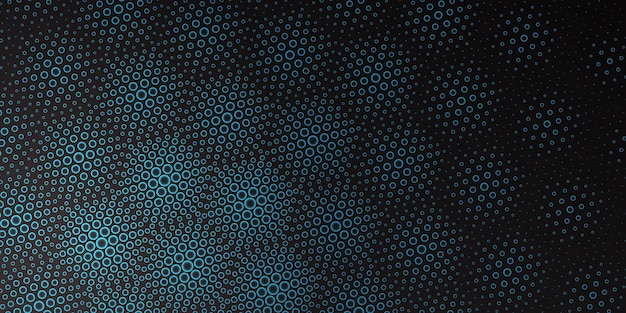 hexagonal style glowing halftone dots pattern background