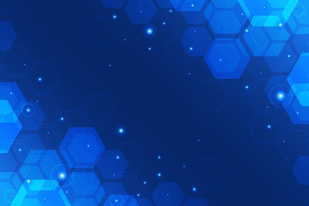 Hexagonal technology background