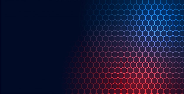 Free vector hexagonal technology pattern mesh background with text space