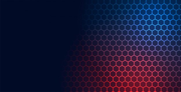 Hexagonal technology pattern mesh background with text space