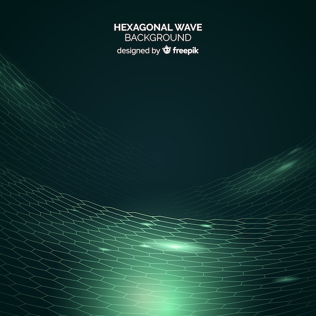 Hexagonal wave background