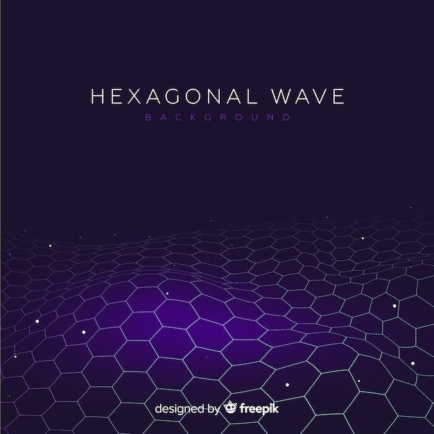 Hexagonal wave background