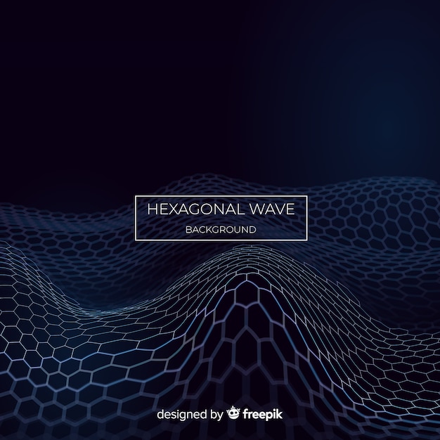 Hexagonal wave background