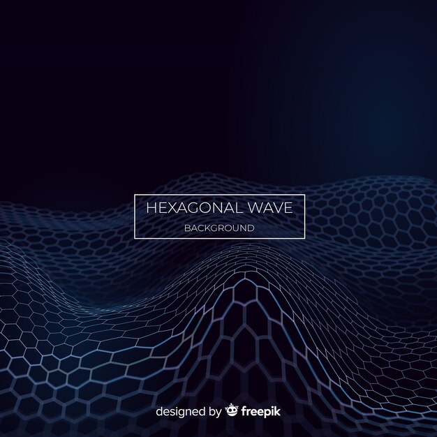 Hexagonal wave background