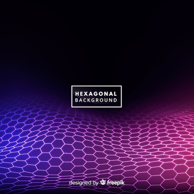 Hexagonal wave background