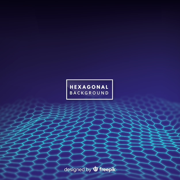 Hexagonal wave background