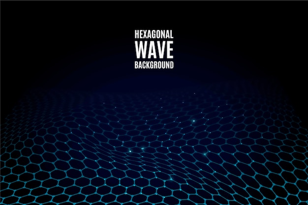 Hexagonal wave background