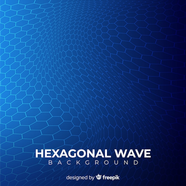 Hexagonal wave background