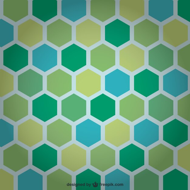 Hexagons background vector