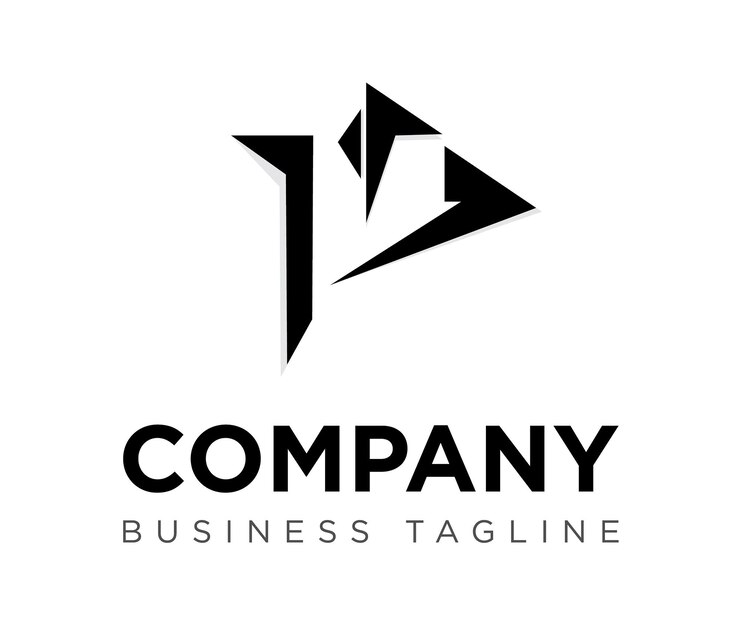 Free Vector hf logo branding identity corporate vector logo design