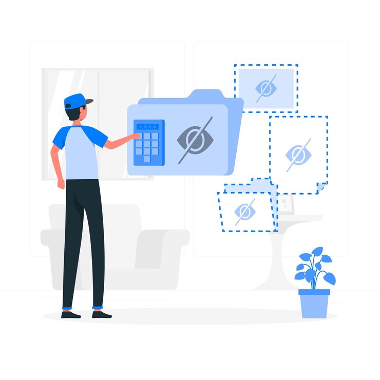 Free Vector hidden concept illustration