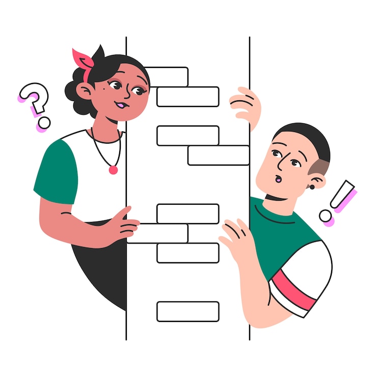 Free Vector hidden person concept illustration