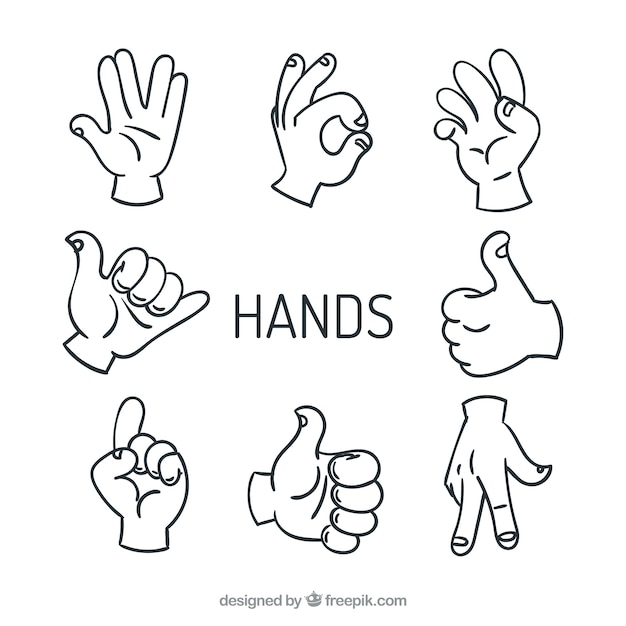 High five hands vectors sign