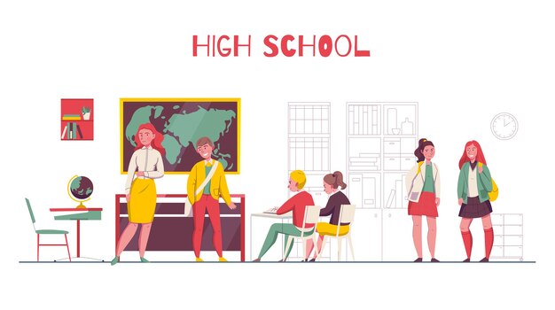 High school illustration