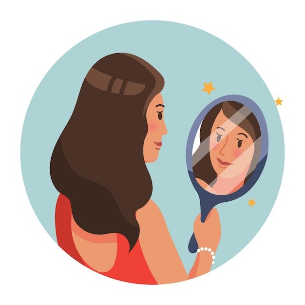 Free vector high self-esteem illustration