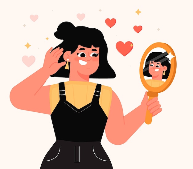 High self-esteem illustration