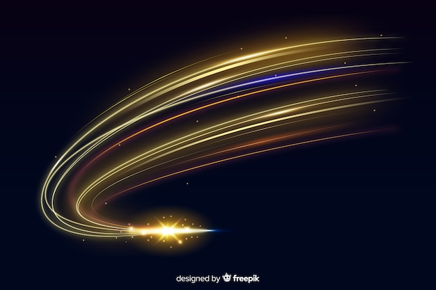 High speed lights trail background