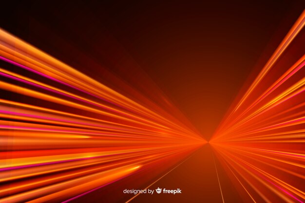 High speed lights trail background