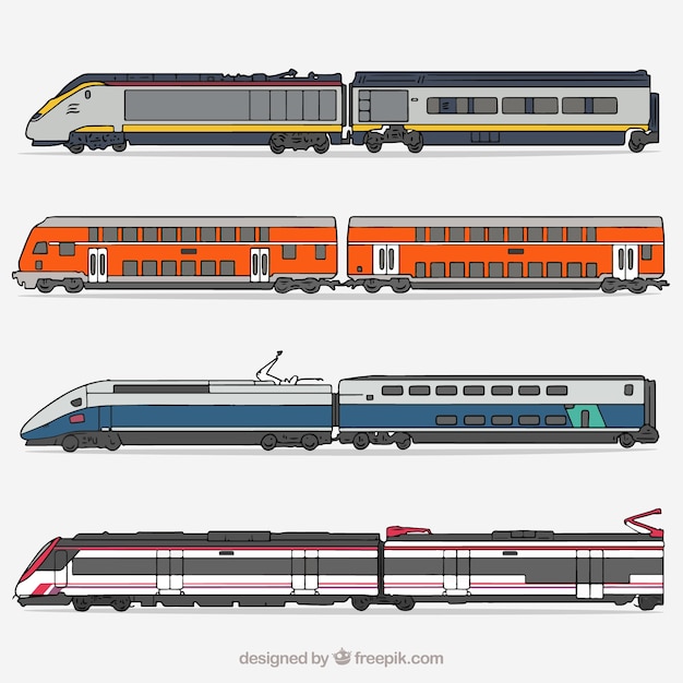 Коллекция высокоскоростных поездов