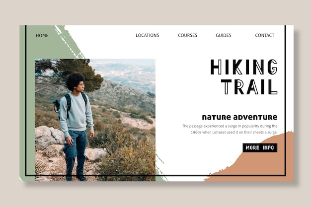 Hiking landing page