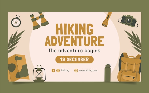 Hiking template design