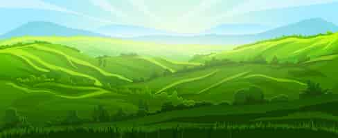 Free vector hill background landscape vector