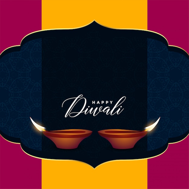 Hindu diwali sale greeting design with text space