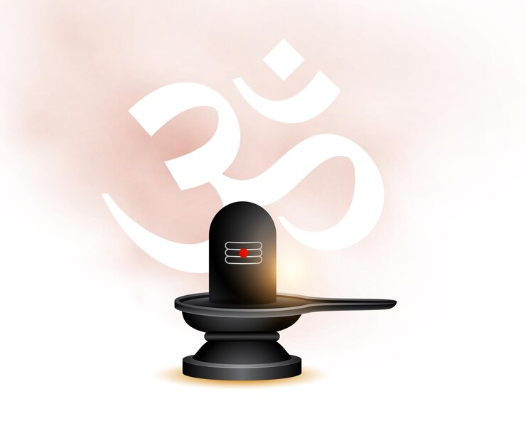मुफ़्त वेक्टर hindu festival maha shivratri wishes background with shivling design