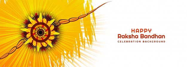 Hindu festival raksha bandhan banner design