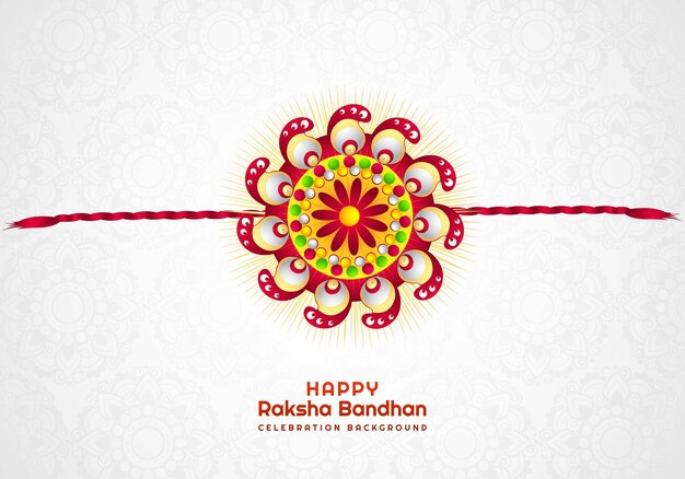 Free vector hindu festival raksha bandhan card background