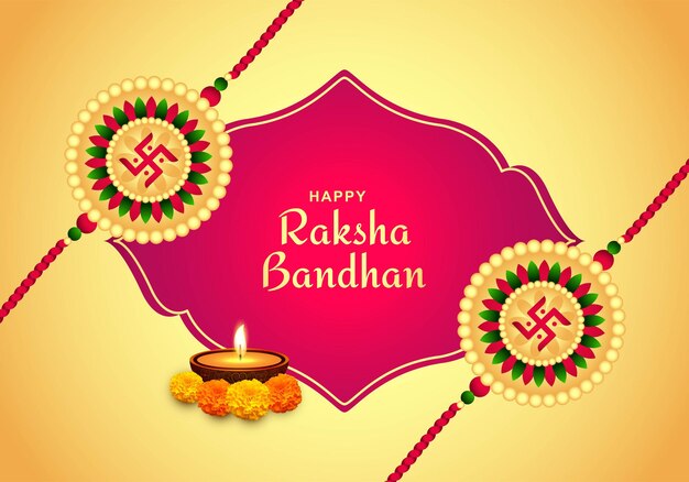 힌두교 축제 raksha bandhan 카드 배경