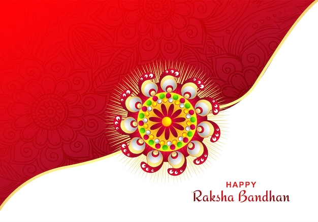 Design della carta per la celebrazione di raksha bandhan del festival indù