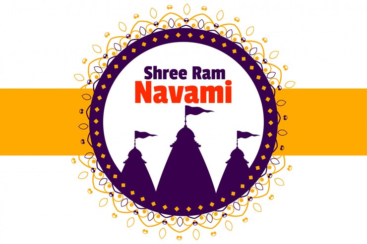 मुफ़्त वेक्टर hindu festival of ram navami background