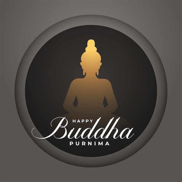 Free vector hindu religious buddha purnima background for inner peace and faith