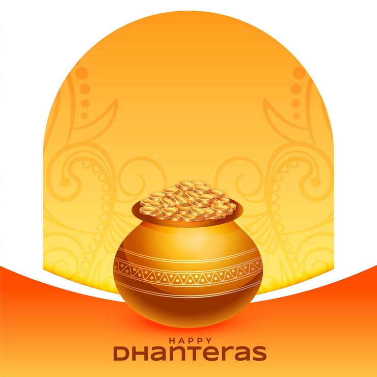 मुफ़्त वेक्टर hindu religious happy dhanteras event background for goddess blessing vector