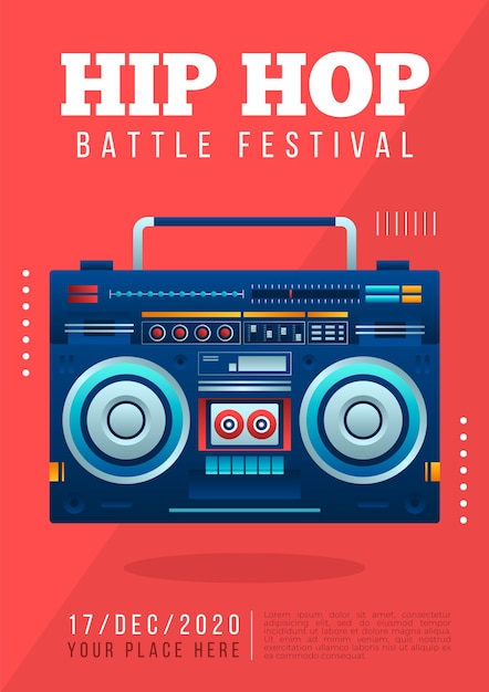 Hip Hop Music Poster Template