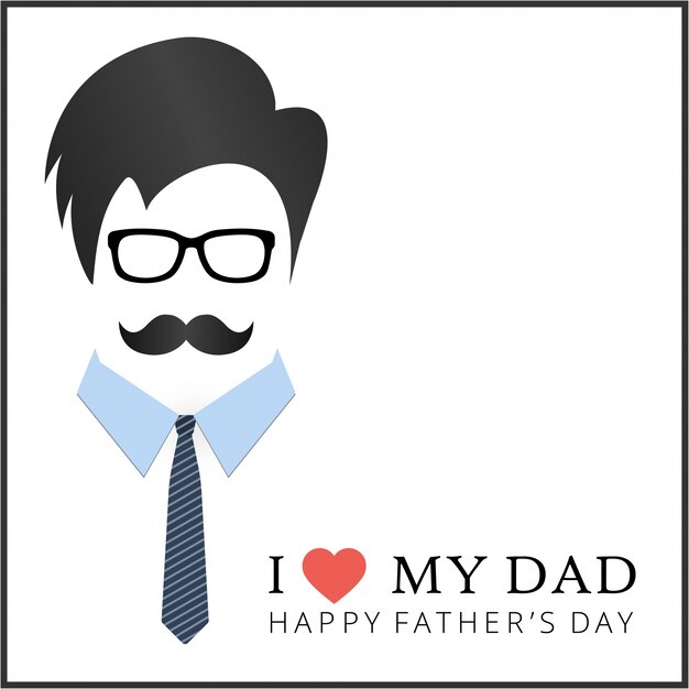 Hipster father's day design