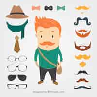 Free vector hipster gear