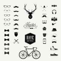 Free vector hipster icons