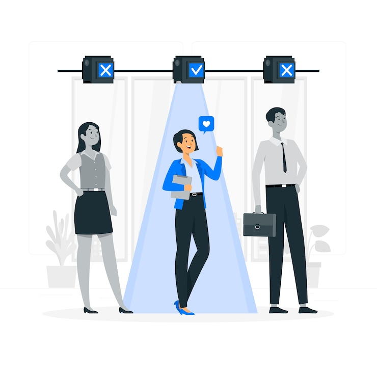 Free Vector hired concept illustration