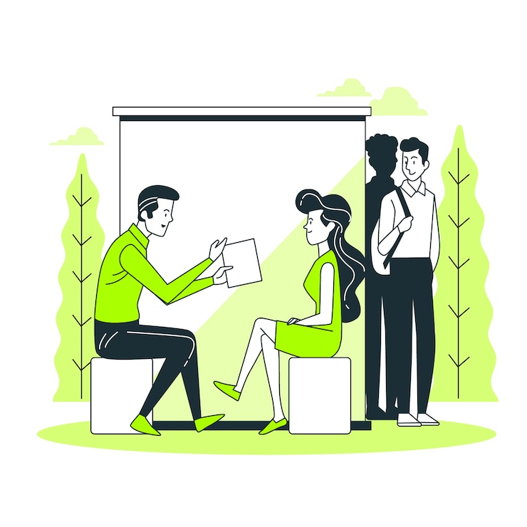 Free Vector hiring concept illustration