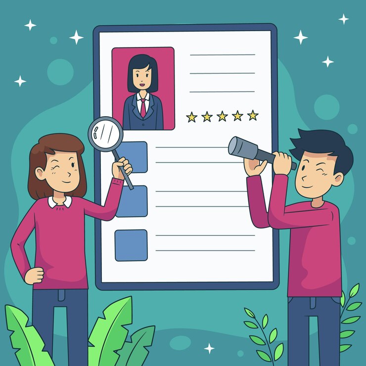 मुफ़्त वेक्टर hiring process concept
