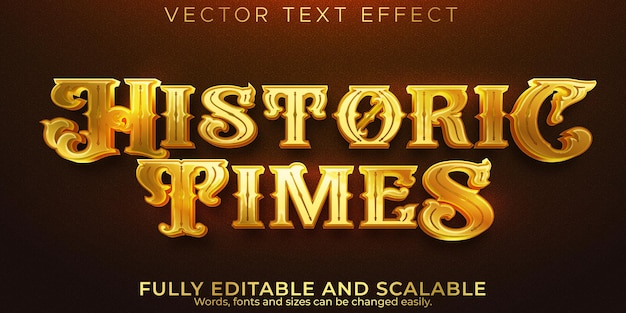 Эффект исторического текста, редактируемый старый и исторический текстовый стиль
