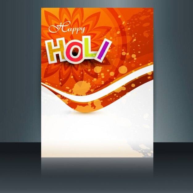 मुफ़्त वेक्टर holi celebration card