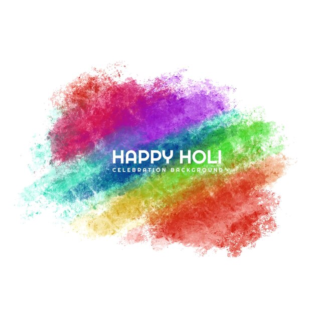 Free vector holi celebration colorful for indian festival background