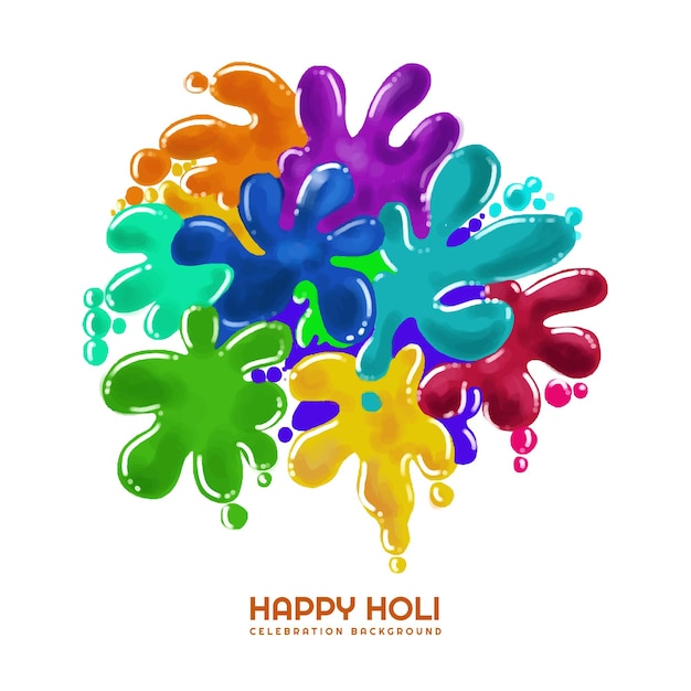 Holi celebration colorful for indian festival background