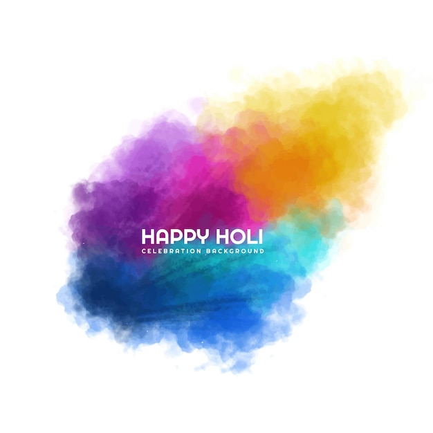 Free vector holi celebration colorful for indian festival background